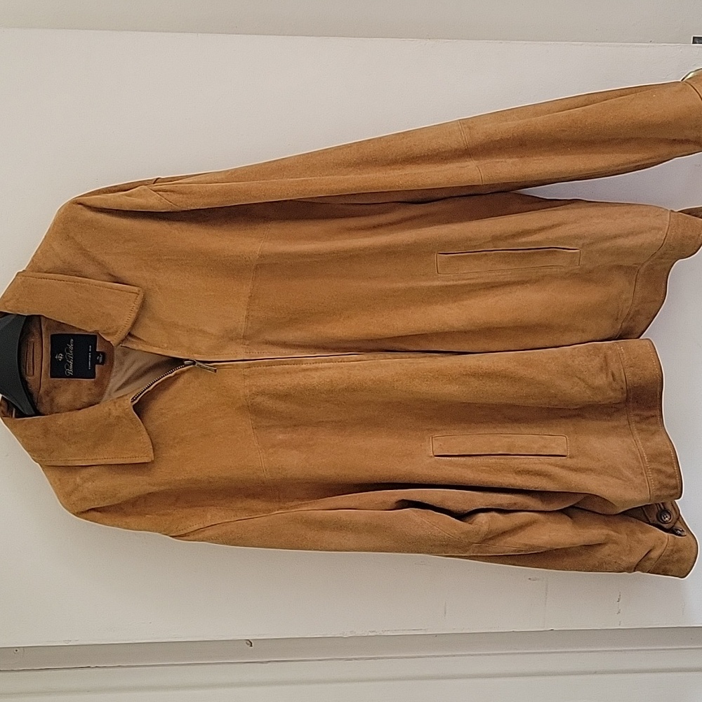 Brooks Brothers Suede Tan  Jacket Sz XL